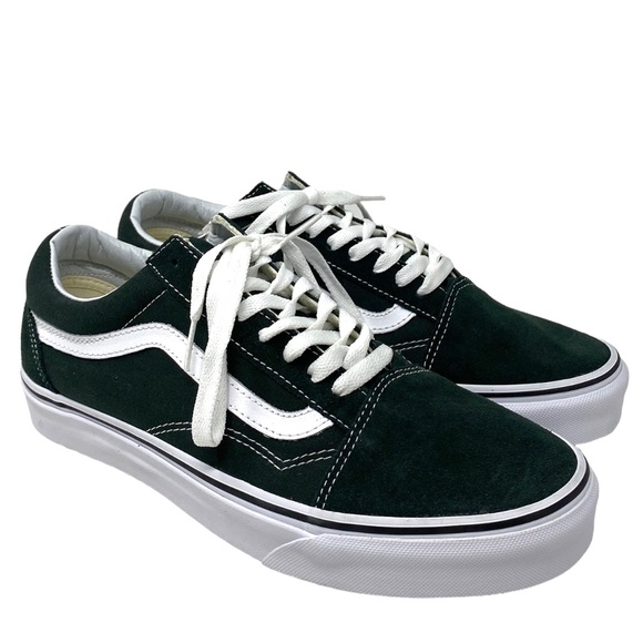VANS Old Skool Green Suede Canvas Shoe Skate Low Sneakers Men's Size ALSU01651 - Picture 2 of 9